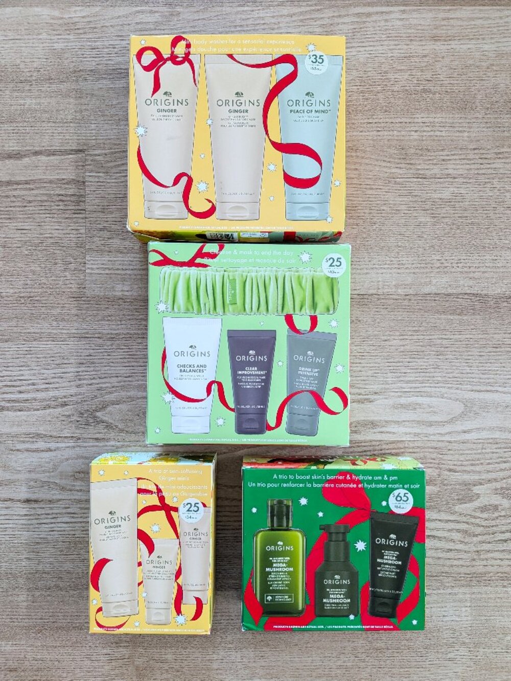 4 Origins New Holiday 2026 Gift Sets Skincare Body $150 Retail!